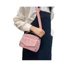 Bolsa Crossbody Feminina de Veludo Bordado com Ursinho - Personalizada
