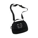 Bolsa Crossbody Feminina de Veludo Bordado com Ursinho - Personalizada