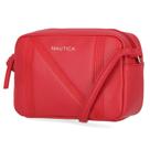 Bolsa Crossbody Nautica Candid Camera para mulheres - vermelha