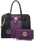 Bolsa Dasein Two Tone Satchel Vegan Leather para mulheres