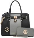 Bolsa Dasein Two Tone Satchel Vegan Leather para mulheres