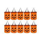 Bolsa De Abóbora LED Para Crianças Com Alça Para Doces De Halloween E Decorações De Festa De