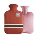 Bolsa De Água Quente De Tricô Grosso Com Capa De Pelúcia Macia, Aquecedor De Mãos E Cintura, Cinto