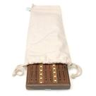 Bolsa de armazenamento de tecido Cribbage Board WE Games 18 cm com cordão Bolsa de armazenamento de tecido Cribbage Board WE Games 18 cm com cordão