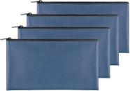 Bolsa de armazenamento Joyberg, pacote com 4 unidades, azul marinho, 28x15 cm, impermeável, PU