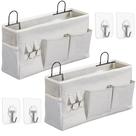 Bolsa de armazenamento suspensa HZZTY BRNY Large Wall, 2 peças com ganchos, cinza