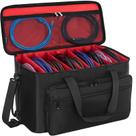 Bolsa de arquivo Travel Gig Band Cable AKOZLIN com divisórias vermelhas