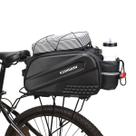 Bolsa de assento traseiro de bicicleta RZAHUAHU Carbon Waterproof 10L preta