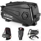 Bolsa de assento traseiro de bicicleta West Biking 8,6 L à prova d'água com capa de chuva