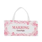Bolsa de azulejos Mahjong YYPTIEN, organizador de lona, 166 azulejos, rosa