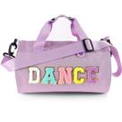 Bolsa de balé de dança SAIWEILAI ONLINE para meninas de nylon roxo