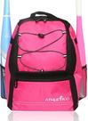 Bolsa de beisebol Athletico Youth Bat Mochila para beisebol rosa Bolsa de beisebol Athletico Youth Bat Mochila para beisebol rosa