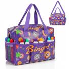Bolsa de Bingo CVVD em PU impermeável com bolsos, portátil