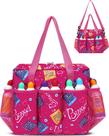 Bolsa de bingo FOKDUVB Bolsa de bingo com bolsos para Daubers Magenta