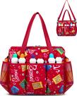 Bolsa de bingo FOKDUVB Bolsa de bingo com bolsos para Daubers Red