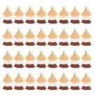 Bolsa de borla Charm MECCANIXITY Mini borlas de três camadas, 4 cm, 50 unidades Bolsa de borla Charm MECCANIXITY Mini borlas de três camadas, 4 cm, 50 unidades