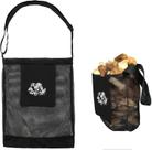 Bolsa de caça de cogumelos Qchengsan Mesh Foraging Bag preta Bolsa de caça de cogumelos Qchengsan Mesh Foraging Bag preta