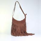 Bolsa de Camurça com Franja Estilo Boho