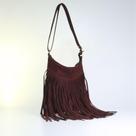 Bolsa de Camurça com Franja Estilo Boho