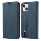 Bolsa de cartão de couro com suporte de alça de mão para iPhone 14 Max