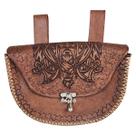 Bolsa De Cintura Couro Legítimo Odin Viking Cosplay