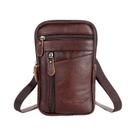 Bolsa de Cintura Masculina de Couro - Esporte, Outdoor e Crossbody
