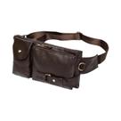 Bolsa De Cintura Masculina Em Couro Genuíno Pequena, Suporte Para Telefone, Mochila De Viagem Da