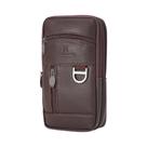 Bolsa De Cintura Masculina Impermeável Em Couro PU Para Esportes Ao Ar Livre, Bolsa Para Celular,