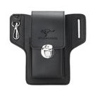Bolsa De Cintura Multifuncional Masculina Em Couro PU De Alta Qualidade Para Celular E Carteira