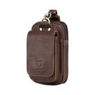 Bolsa De Cintura Pequena Em Couro BULLCAPTAIN, Design De Verão Com Gancho, Estojo Para Cigarros,
