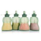 Bolsa de Comida para Bebés Haakaa de Silicona Recargable 120ml Paquete de 4