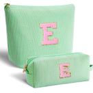 Bolsa de cosméticos adequada para adolescentes e meninas Travel Essentials Green