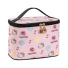 Bolsa de cosméticos AmbeAlla Bolsa de maquiagem grande rosa com porta-pincel