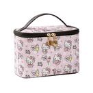 Bolsa de cosméticos AmbeAlla Large Pink com porta-escova para mulheres