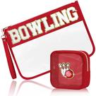 Bolsa de cosméticos BuyCard Bowling, 2 peças impermeáveis para mulheres