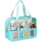 Bolsa de cosméticos BuyCard Chenille Letter Green Waterproof