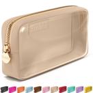 Bolsa de cosméticos Embla Clear Makeup Case Travel Toiletry Sand Bolsa de cosméticos Embla Clear Makeup Case Travel Toiletry Sand