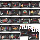 Bolsa de cosméticos Hillban Teacher Appreciation, tela de 23x15 cm