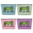 Bolsa de cosméticos jeilink, pacote com 4 presentes Pickle, 9,8 x 7 polegadas