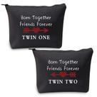 Bolsa de cosméticos MBMSO Twin One Twin Two Born Together Friends