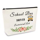 Bolsa de cosméticos Mikela School Bus, presente de agradecimento ao motorista