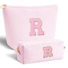 Bolsa de cosméticos perfeita para aniversário personalizada para esposa rosa