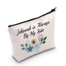 Bolsa de cosméticos POFULL JW Baptism Gift Jehovah By My Side