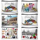 Bolsa de cosméticos Reginary City Souvenir Italy, 6 unidades para mulheres