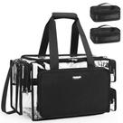 Bolsa de cosméticos Relavel Clear com kit profissional de 2 bolsas