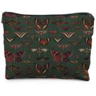 Bolsa de cosméticos RYYCDOI Moody Green Academia Butterfly Women