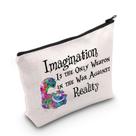 Bolsa de cosméticos TSOTMO Alice Cartoon Movie Cheshire Cat Print