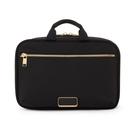 Bolsa de cosméticos TUMI Voyageur Madeline feminina preta com ouro HW Bolsa de cosméticos TUMI Voyageur Madeline feminina preta com ouro HW