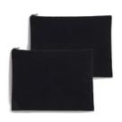 Bolsa de cosméticos YINGKOR de lona de algodão com forro de algodão 20x28cm Bolsa de cosméticos YINGKOR de lona de algodão com forro de algodão 20x28cm