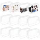 Bolsa de cosméticos YOQIVEXU de PVC transparente com zíper à prova d'água (12 unidades)